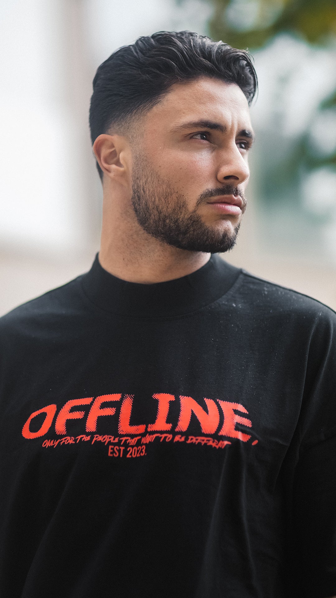 RED OFF DIFFERENT TEE